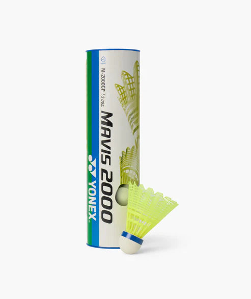 Yonex Mavis 200i Nylon Shuttle Cock, Pack of 6 (Yellow)