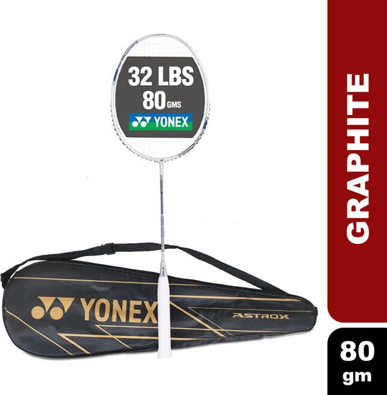 YONEX  Astrox Attack 9 White Strung Badminton Racquet (Pack of: 1, 80 g)