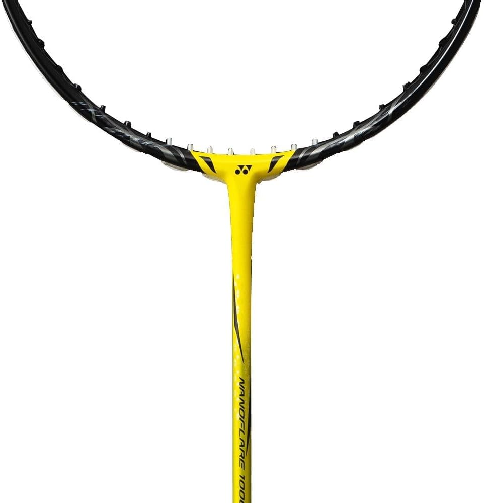 YONEX Carbon Graphite Nanoflare 1000 Play Badminton Racquet (4UG5) - Prestrung, Yellow